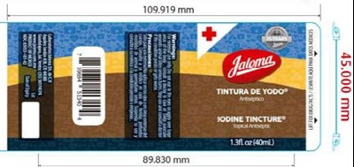 Image Of Principal Display Panel (Iodine Tincture Front Sticker)